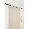 Image de Rideau en polyester et en coton beige 145 x 260 cm