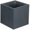 Image de Jardinière effet pierre 40x40x44 cm en polypropylène anthracite