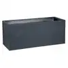 Image de Jardinière effet pierre 100x40x44 cm en polypropylène anthracite