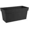 Image de Jardinière muret 79x36x39 cm en polypropylène anthracite