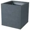 Image de Jardinière carrée 40x40x44 cm en polypropylène anthracite