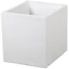 Image de Jardinière carrée 40x40x44 cm en polypropylène blanc