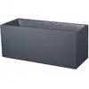 Image de Jardinière rectangulaire 100x40x44 cm en polypropylène anthracite