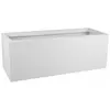 Image de Jardinière rectangulaire 80x30x30 cm en polypropylène blanc