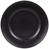 Image de De 6 assiettes plate 28 cm (lot noires en grès