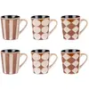Image de Coffret de 6 tasses 18 cl multicolore en grès