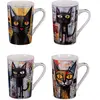 Image de Coffret de 4 mugs 35 cl multicolore en porcelaine