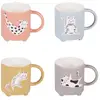 Image de Coffret de 4 mugs 35 cl multicolore en porcelaine