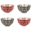 Image de Coffret de 4 coupelles 11 cm multicolore en grès