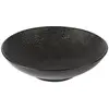 Image de De 6 assiettes creuse vésuvio 19 cm (lot noires en grès