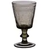 Image de De 6 verres à pied lussan craquelé 17 cl (lot gris