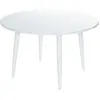 Image de Table ronde en aluminium blanc ø 125x73 cm