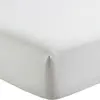 Image de Drap housse coton blanc 90x190 cm