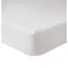 Image de Drap housse 140x190 +30 cm Percale de Coton Blanc