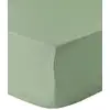 Image de Drap housse 160x200 + 30 cm 100% Percale de Coton 80 fils Sauge