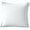 Image de Taie d'oreiller flanelle de coton blanc 63x63 cm
