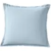 Image de Taie d'oreiller flanelle de coton bleu ciel 63x63 cm