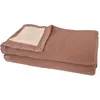 Image de Couverture en 100% pure laine vierge 500g/m² beige chamois 240x260 cm