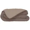 Image de Couette d'été en microfibre bicolore polyester/microfibre taupe