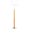 Image de Lampadaire en métal et bois bois clair h 165 cm aluminor