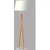 Image de Lampadaire design en bois blanc