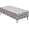 Image de Ensemble 90x190 matelas ressorts ensachés ferme h26 + sommier