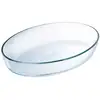 Image de Plat ovale 39x27 cm transparent / cristal en verre