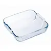 Image de Plat carré 21 cm transparent / cristal en verre