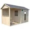 Image de Cabane en bois avec pergola et plancher