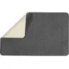 Image de Tapis de bain uni 50x80 en polyester anthracite 50x80cm