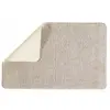 Image de Tapis de bain uni 50x80 en polyester ecru 50x80cm