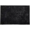 Image de Tapis de bain chenille 50x80 en polyester uni carbone 50x80cm