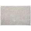 Image de Tapis de bain chenille 50x80 en polyester uni ivoire 50x80cm