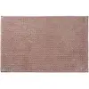 Image de Tapis de bain chenille 50x80 en polyester uni rose 50x80cm