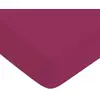 Image de Drap housse coton uni bonnet 25cm magenta 180x200cm