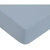 Image de Drap housse coton uni bonnet 25cm nuage 90x200cm