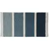 Image de Tapis de bain déco à rayures en polycoton 50x80cm
