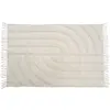 Image de Tapis déco à franges coton tufté 100x150cm