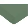 Image de Drap housse uni coton eucalyptus 160x200cm