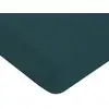 Image de Drap housse uni coton pétrole 160x200cm