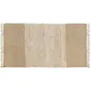 Image de Tapis déco à franges en jute et coton 60x120cm