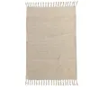 Image de Tapis déco à franges en jute et coton 140x200cm