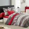 Image de Housse de couette imprimée en lyocell gris240x220
