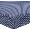 Image de Drap housse imprimé en bambou bleu 140x190