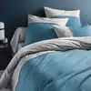 Image de Housse de couette en coton bicolore 200 x 200