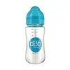 Image de dBb Remond Biberon Large Ouverture en verre Tétine de 0 à 4 mois Coloris Turquoise 240 ml