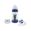 Image de dBb Remond Coffret Foot Bleu composé d'1 biberon 1 sucette + attache sucette