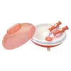 Image de dBb Remond Assiette Garde au chaud avec couvercle et couverts Coloris Corail