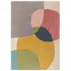 Image de Tapis de salon en laine multicolore 120x170 cm