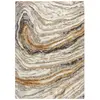 Image de Tapis de salon moderne en polyester beige 120x170 cm